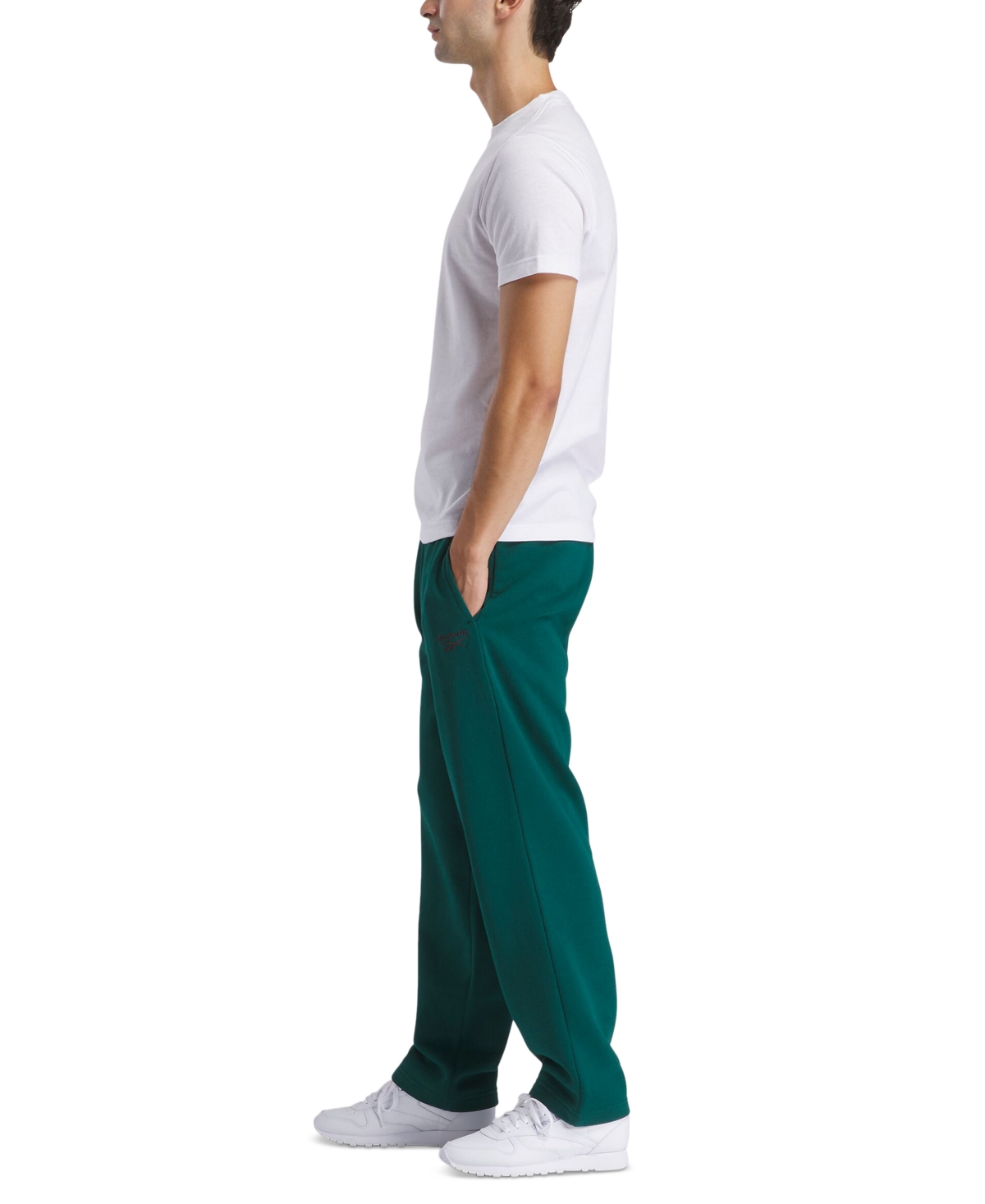 REEBOK MEN'S VERSATILE ELASTIC DRAWSTRING FLEECE PANTS 