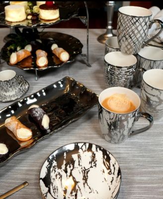 Matrix 6 Pc. Gold-Silver Tone Mugs