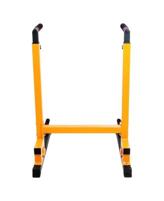 BalanceFrom Multi-Function Home Gym Exercise Dip Stand, 500lb Capacity, Yellow