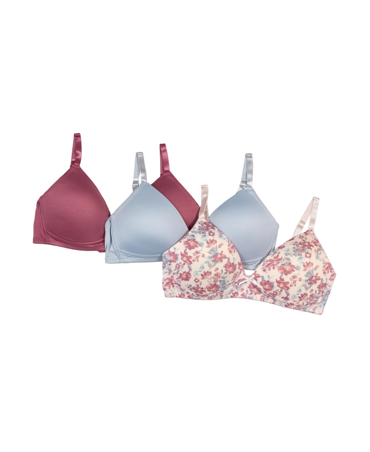 Tahari Girls Molded Wireless Training Bra 3-Pack