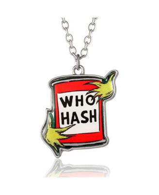 Dr Seuss Grinch WHO HASH Necklace