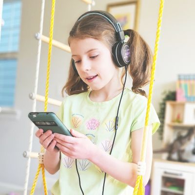 MEE Audio KidJamz KJ55U USB-C Kid's Headphones w/ LED Lights