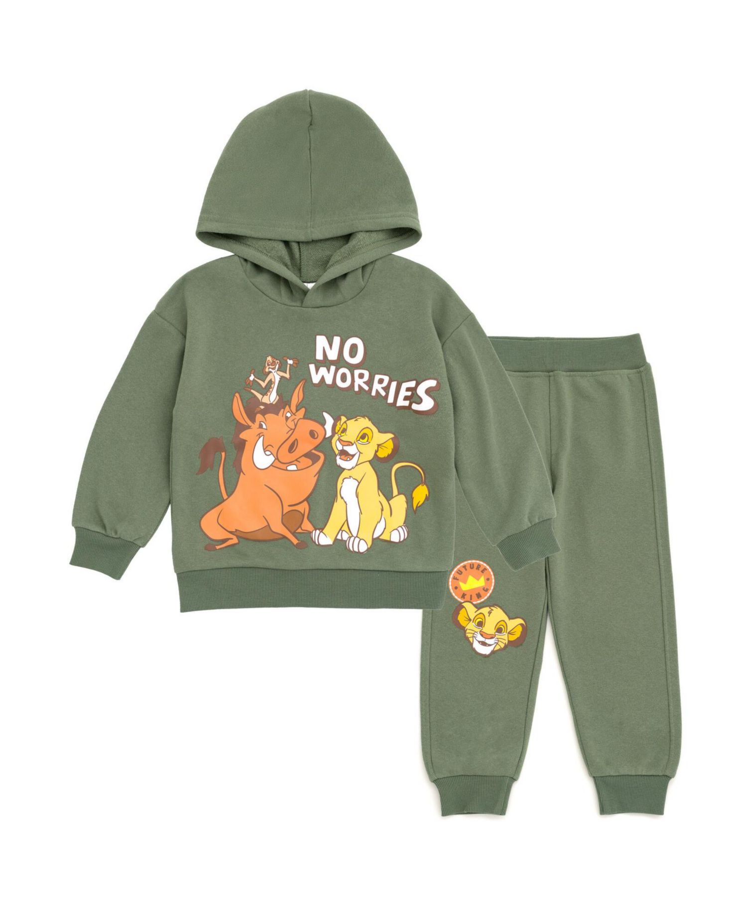 Boys Lion King Fleece Pullover Hoodie and Pants Outfit Set to (18 Months - 10-12)