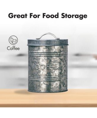 Rustic Kitchen Metal Coffee Canister