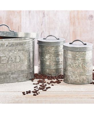 Rustic Kitchen Metal Coffee Canister