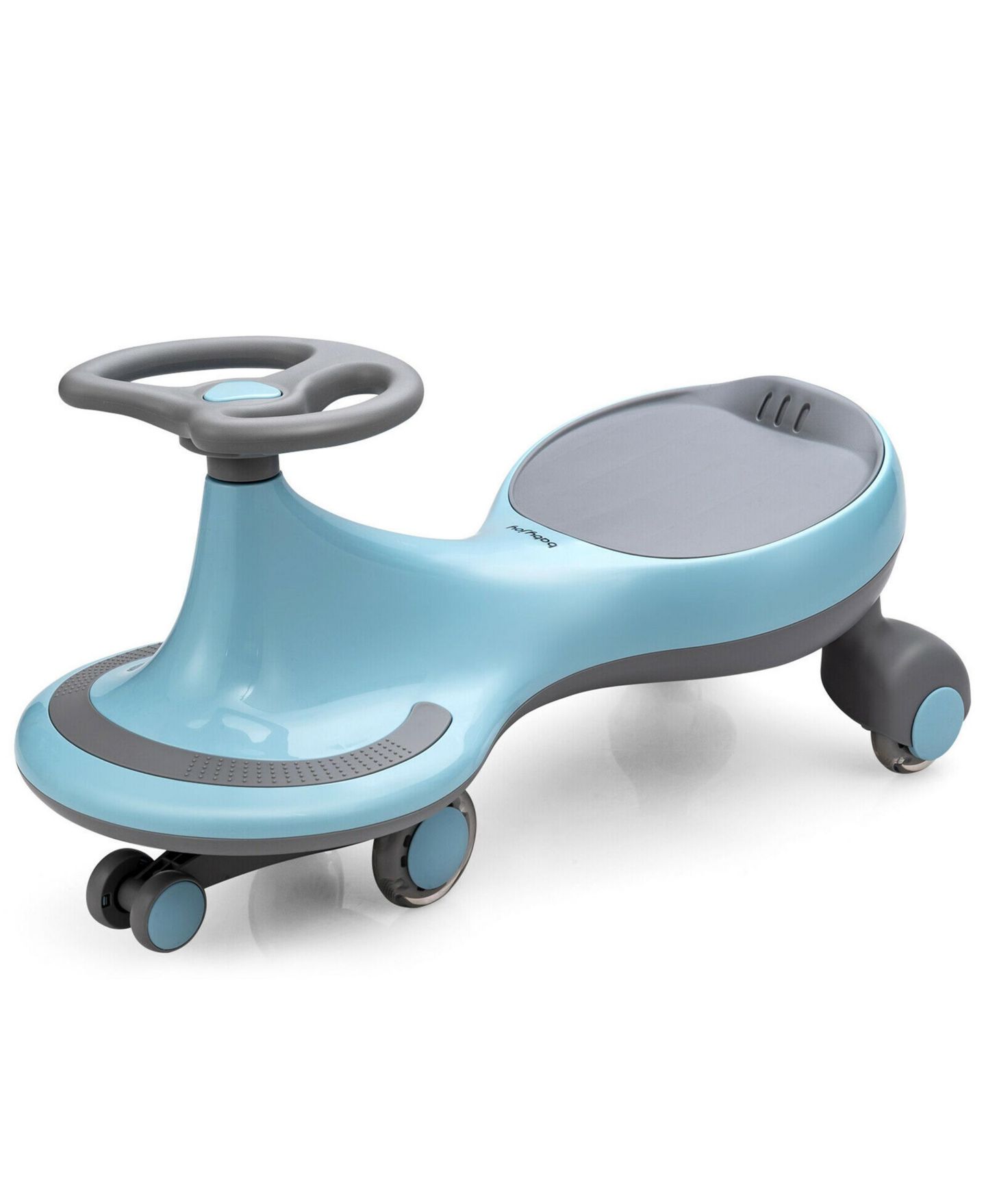 Детская игрушка Gymax Wiggle Car 27"L x 12"W x 14"H with Flashing Wheels Ride-On Toy, 110 lb. Capacity, Ages 2+, цвет: Серый, вариант 1 — фото 1