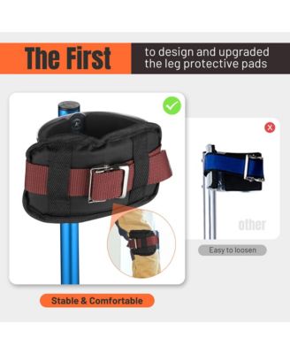 Drywall Stilts w/ 1 Pair Stilt Pad Replacement 24"-45" Aluminum Tool Painting