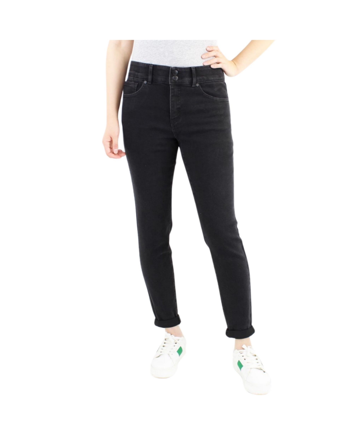 Women's Black Tummy Control Skinny Jean - Black