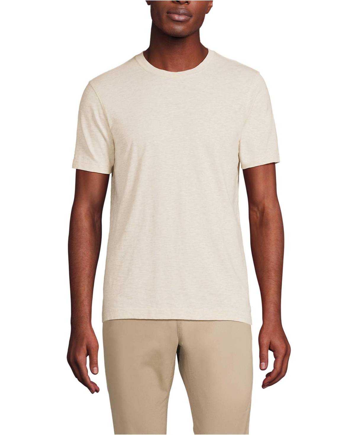 Lands' End Men's Short Sleeve Slub Tee