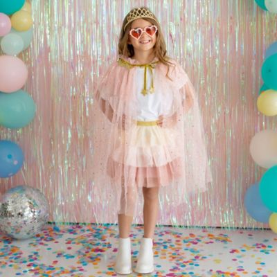 Little and Big Girls Boho Blush Petal Tutu Skirt