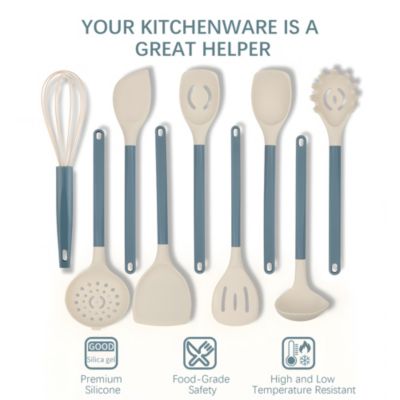 Silicone 21-Piece Kitchen Utensil Set with Holder