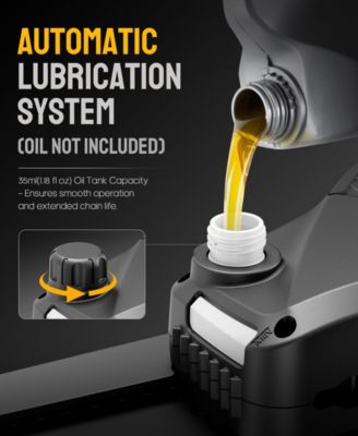 Cordless 8-Inch Mini Chainsaw with Brushless Motor, 20V Battery, Auto-Oiling, and Safety Lock