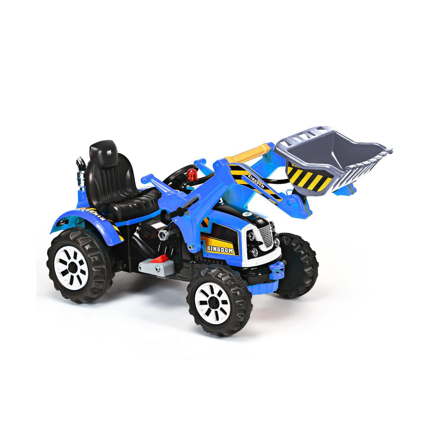 Детская игрушка Costway Excavator Truck with Front Loader, Battery Powered Ride-On, 66 lb. Capacity, Ages 3-10, цвет: Синий — фото 11