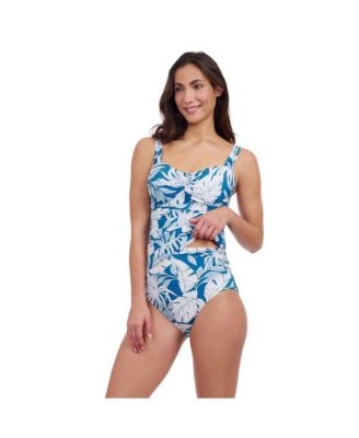 Women's Malaya Underwire E Cup Center Ruched Tankini