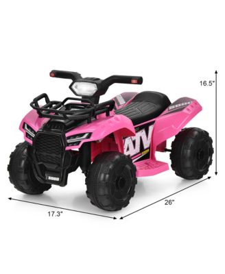 6V Kids ATV Quad Electric Ride On Car Toy Toddler with LED Light MP3