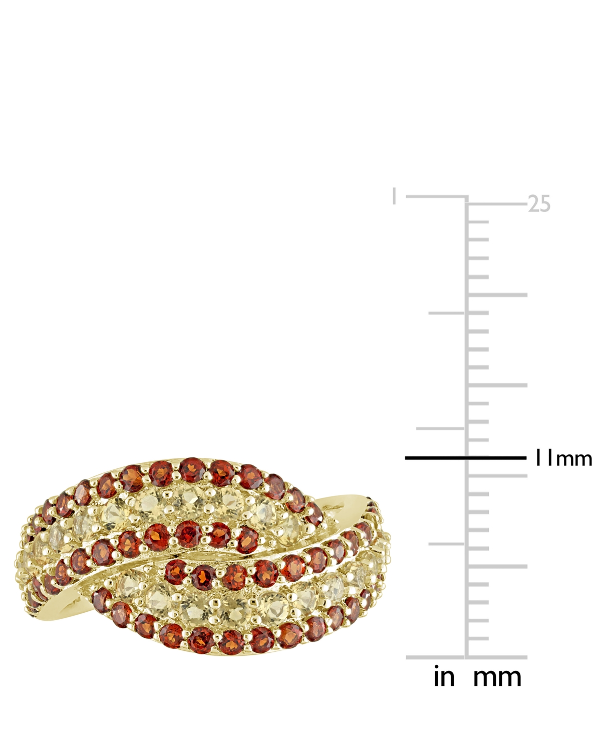 Macy's Amethyst (4/5 Ct. T.w.) & Rose De France (3/4 Ct. T.w.) Swirl Ring In Sterling Silver (also Availabl In Garnet