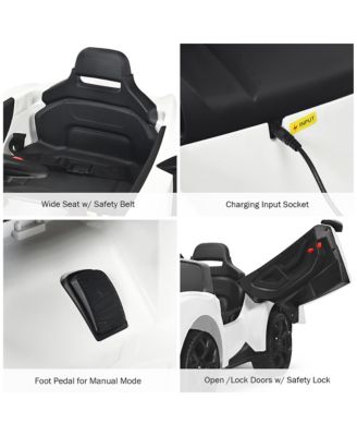 12V Kids Ride On Car 2.4G RC Electric Vehicle w/ Lights MP3 Openable Doors