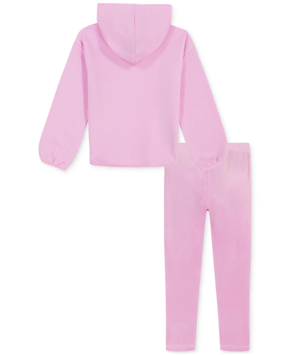 Under Armour Toddler & Little Girls 2-Pc. Fleece Hoodie & Velour Joggers Set - Lt/paspink