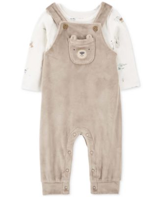 Carter's - Baby Long-Sleeve T-Shirt & Bear Overalls, 2-Piece Set