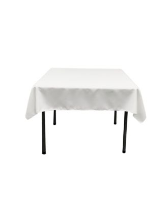 52x52 Inch Square Tablecloth Durable Polyester Poplin, Perfect for Dining & Events