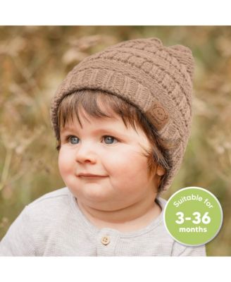 3pk Warmzy Baby Beanies, 0-36 months Baby Hats, Baby Winter Hat for Newborn, Infant, Toddlers, Boys, Girls