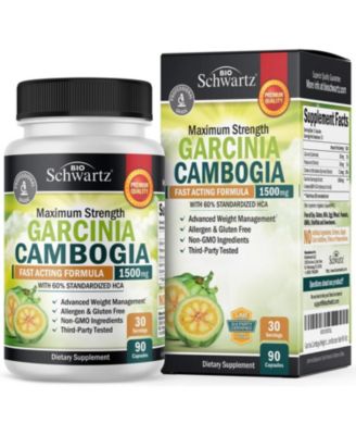 Garcinia Cambogia Weight Loss Pills - 1500mg HCA Pure Extract - Fast Acting Appetite Suppressant - Fat Burner for Women and Men to Help Lose Weight - Carb Blocker Metabolism Diet Pill - 90 Capsules