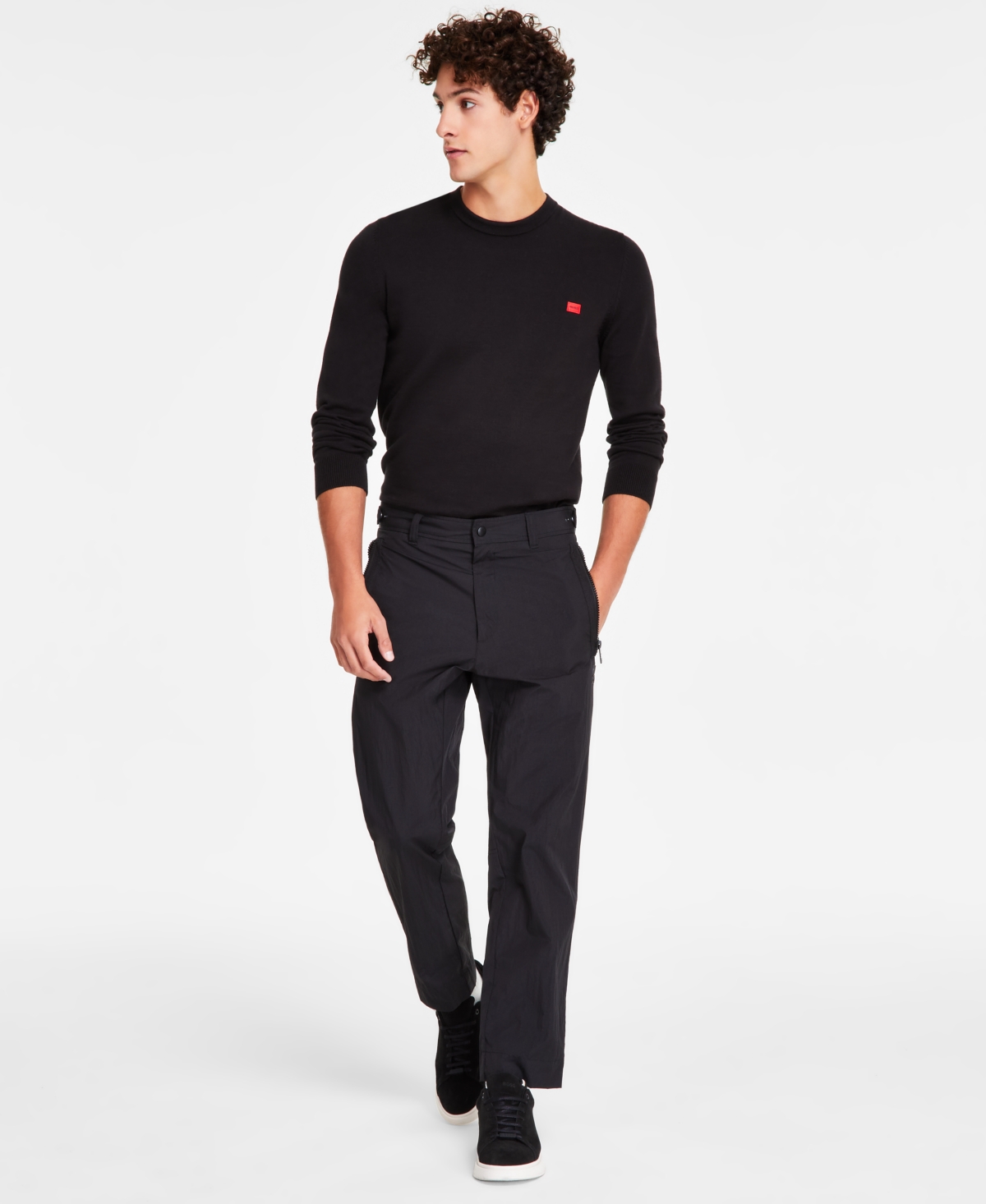 Hugo Boss Men's Geret Straight-Leg Water-Repellent Pants