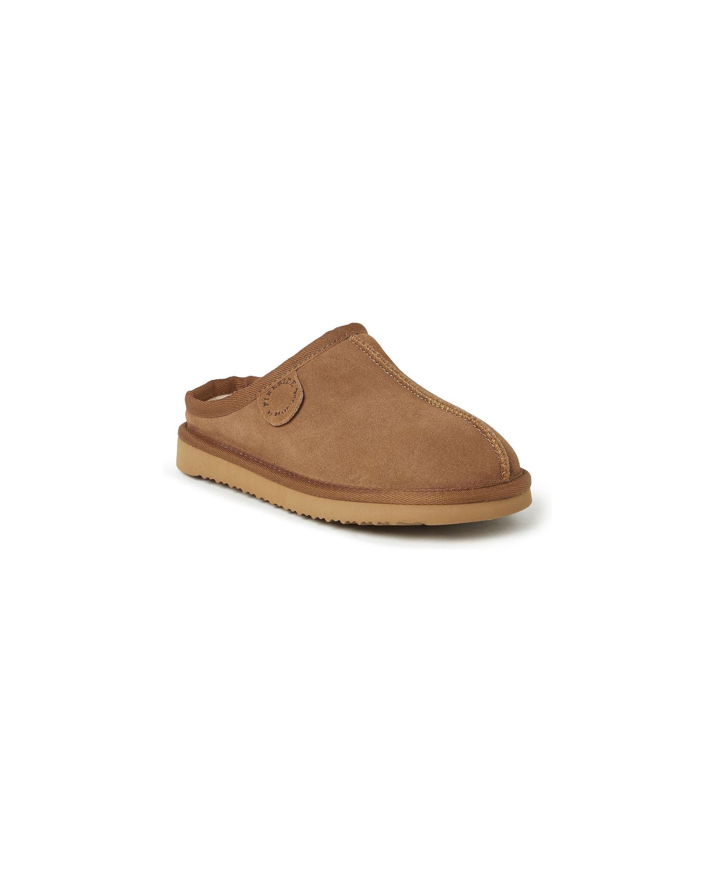 Детские тапочки-сабо Dearfoams Fireside Dempsey из натуральной овчины, цвет: Каштановый — фото 1