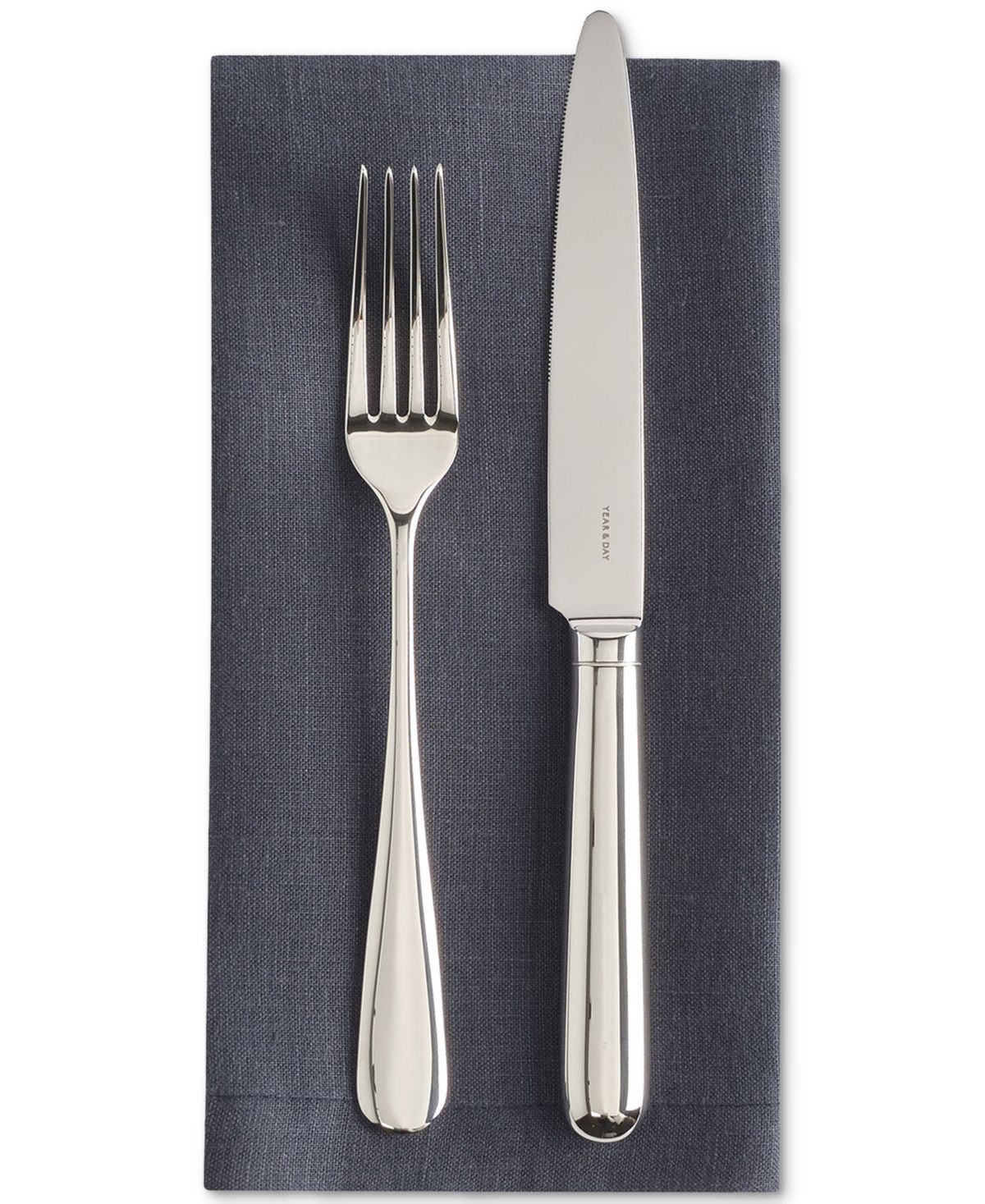 Year & Day Linen Solid-color Napkin, Set Of 4 In Midnight