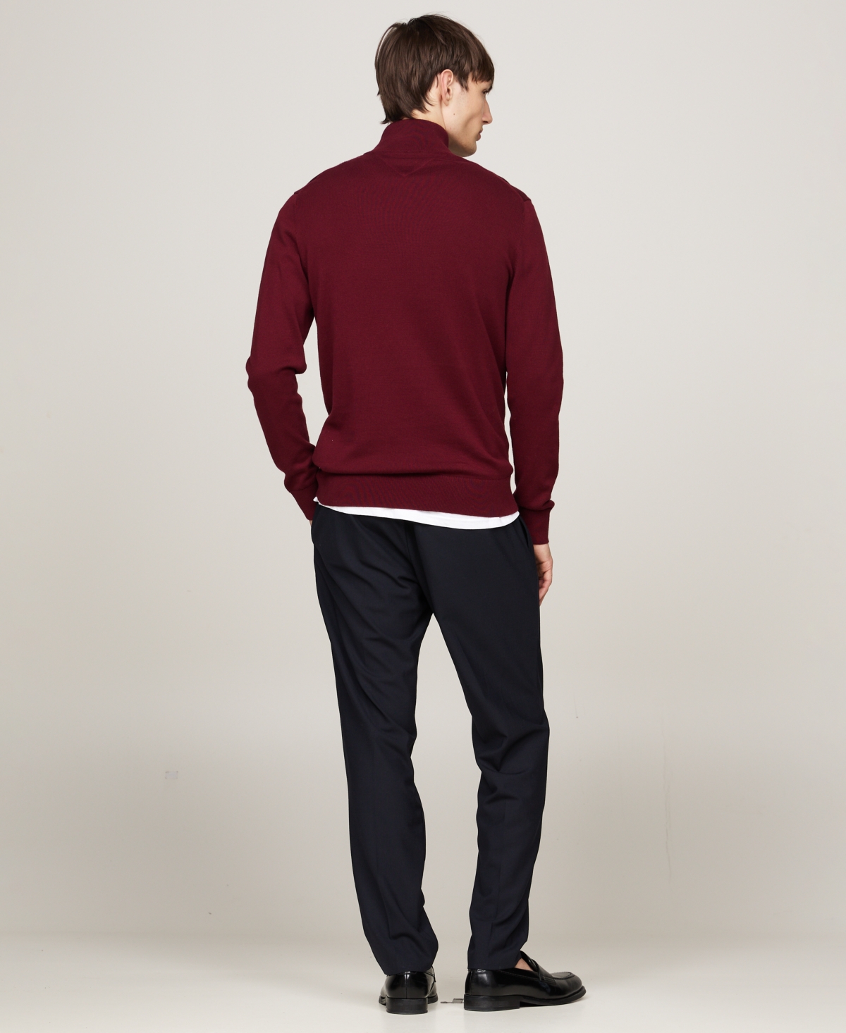 Tommy Hilfiger Men's Quarter-Zip Pullover Knit Sweater