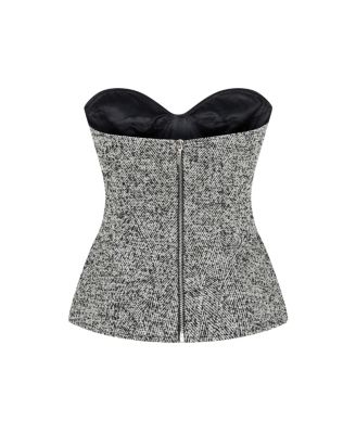 Women's Strapless Sweetheart Neck Top