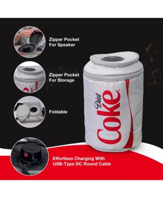 Coca-Cola Can Shaped 24 Can Cooler Bag with Bluetooth Speaker