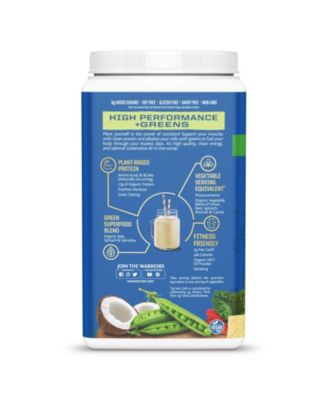 Organic Warrior Blend Protein + Greens Powder, Plant-Based Protein, Vanilla, Sunwarrior, 750gm