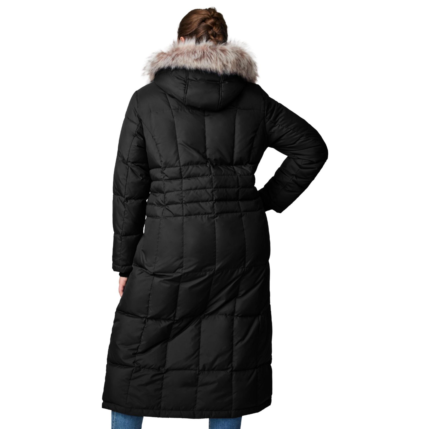 Plus Size Full Length Splendor Down Jacket