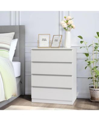 Simple Wood 4-Drawer Dresser – Classic and Functional Storage