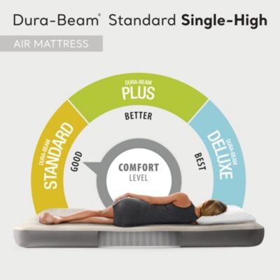 64101E Dura-Beam Standard Series Single Height Inflatable Airbed, Twin