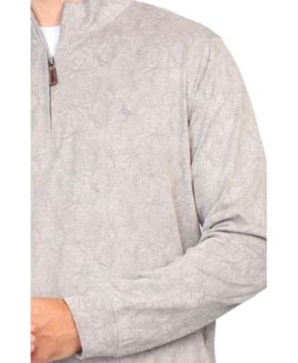 Мужская футболка Tailorbyrd с тропическим принтом в тон и застежкой-молнией Пике 8990₽