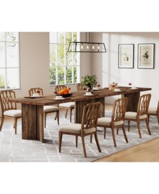 63-inch Dining Table for 4-6, Farmhouse Kitchen Table with Large Tabletop, Rectangular Dinner Eating Table