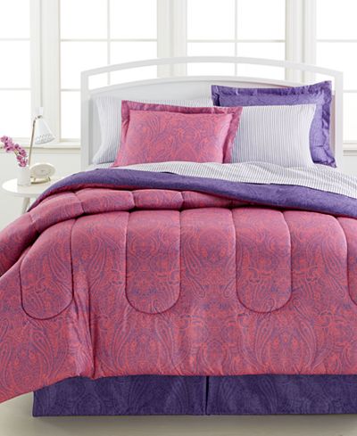 Lydia 8-Pc. Reversible Bedding Ensemble, Only at Macy's,