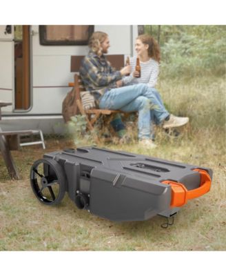 39006 Rhino Portable 36 Gallon RV Waste Tank Holding Hose and Accessories