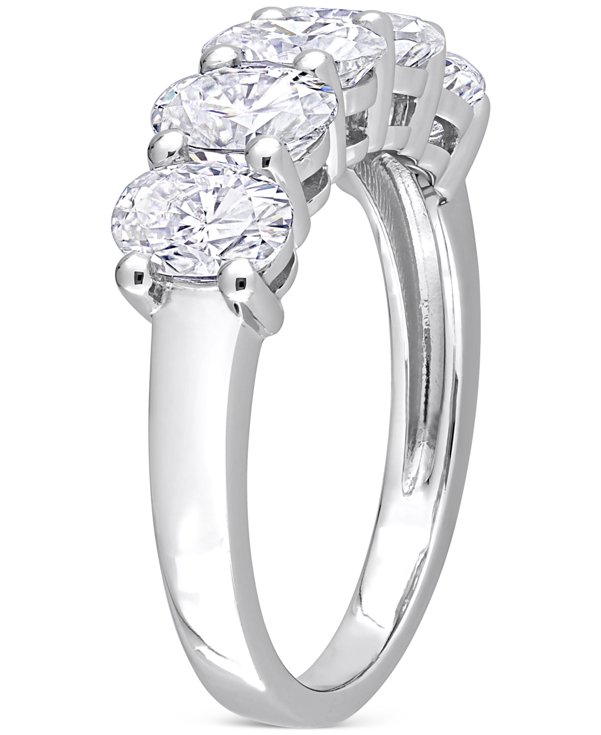 Moissanite Oval Five Stone Anniversary Band (2-1/2 ct. t.w.) in 10kGold - White