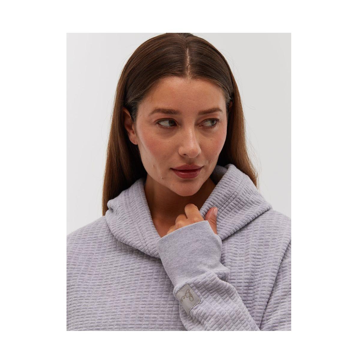 Women's Pinka Quilted Hoodie - Chalk