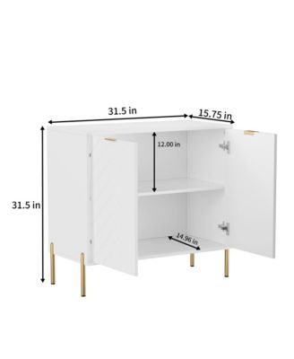 2-Door Accent Cabinet Storage Cabinet