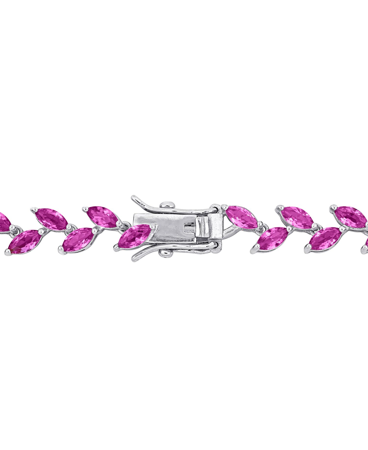 Lab-Created Pink Sapphire Marquise Vine 17" Collar Necklace (29 ct. t.w.)