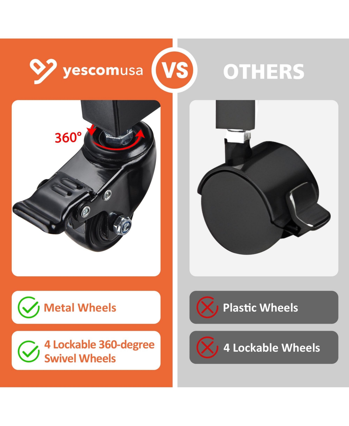 Yescom Portable Rolling Podium Mobile Standing Laptop Desk Presentation Lectern Office