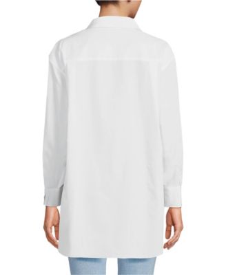 Women's No Iron Poplin Extra Long Tunic