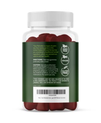 Saw Palmetto Gummies, Raspberry Flavored, 120ct