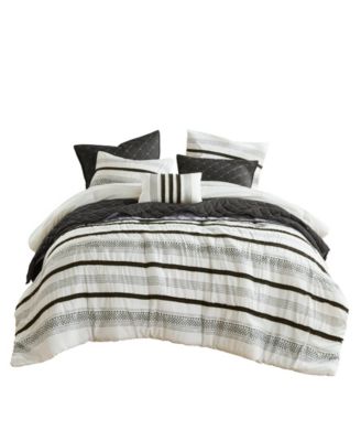 Carolina Stripe 7-Pc. Comforter Set, King/California King