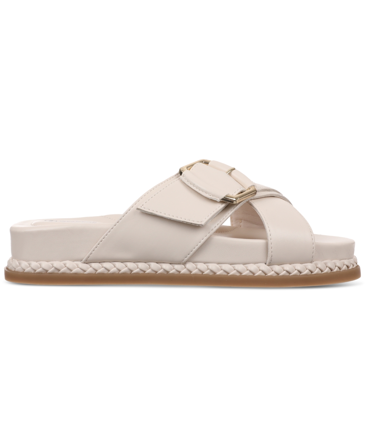 Giani Bernini Women's Geralynn Memory Foam Crisscross Buckle Footbed Sandals, Created for Macy's