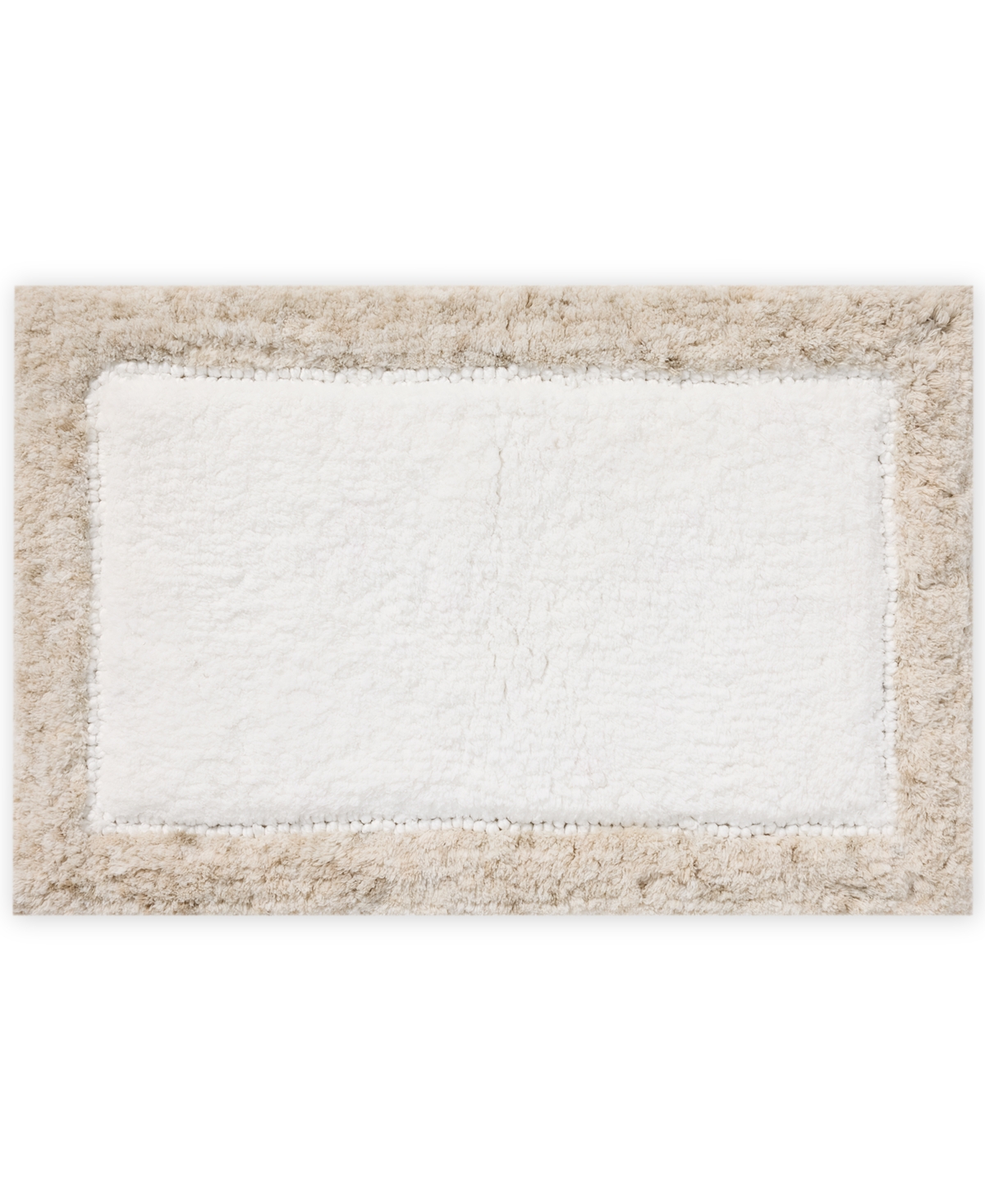 Loloi Park Blue Scallop Skid-resistant Bath Rug, 20" X 32" In Tan